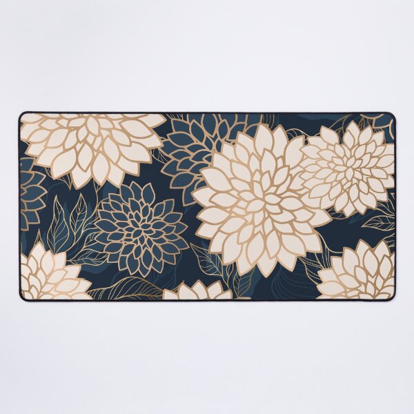 Item preview, Floral Aesthetic in Navy, Blue, Ivory and Gold designed and sold by meggydesigns.