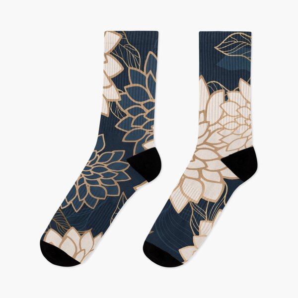 Item preview, Floral Aesthetic in Navy, Blue, Ivory and Gold designed and sold by meggydesigns.