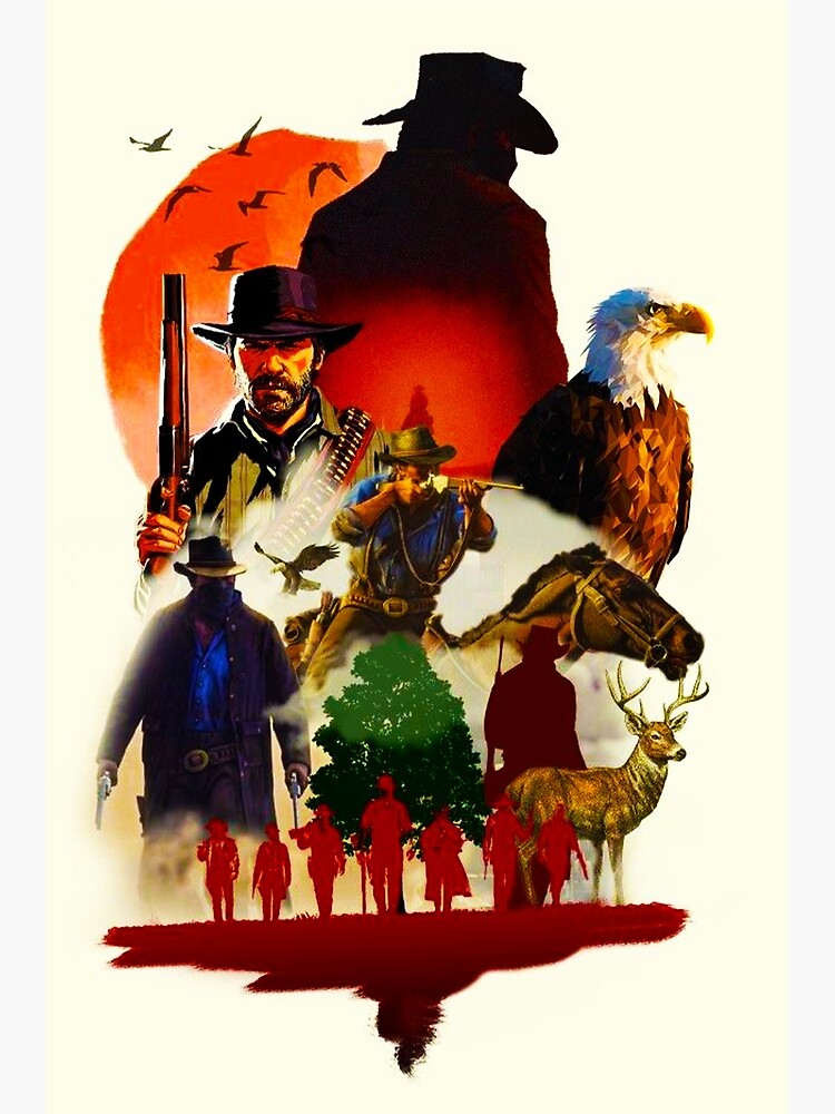 Red Dead Redemption Arthur Morgan Wild West Cowboy Poster 