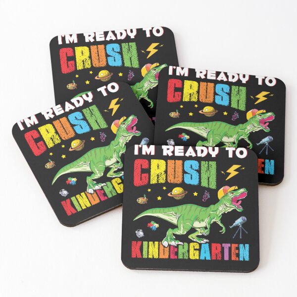 Item preview, I'm Ready To Crush Kindergarten Shirt Funny Trex Dinosaur Kids designed and sold by CREATIVE-TEE.