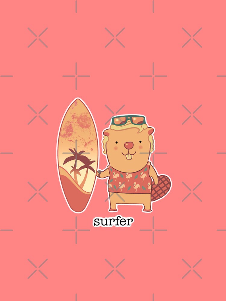Thumbnail 4 of 4, iPhone Case, Beaver Surfer designed and sold by TorDesignClub.