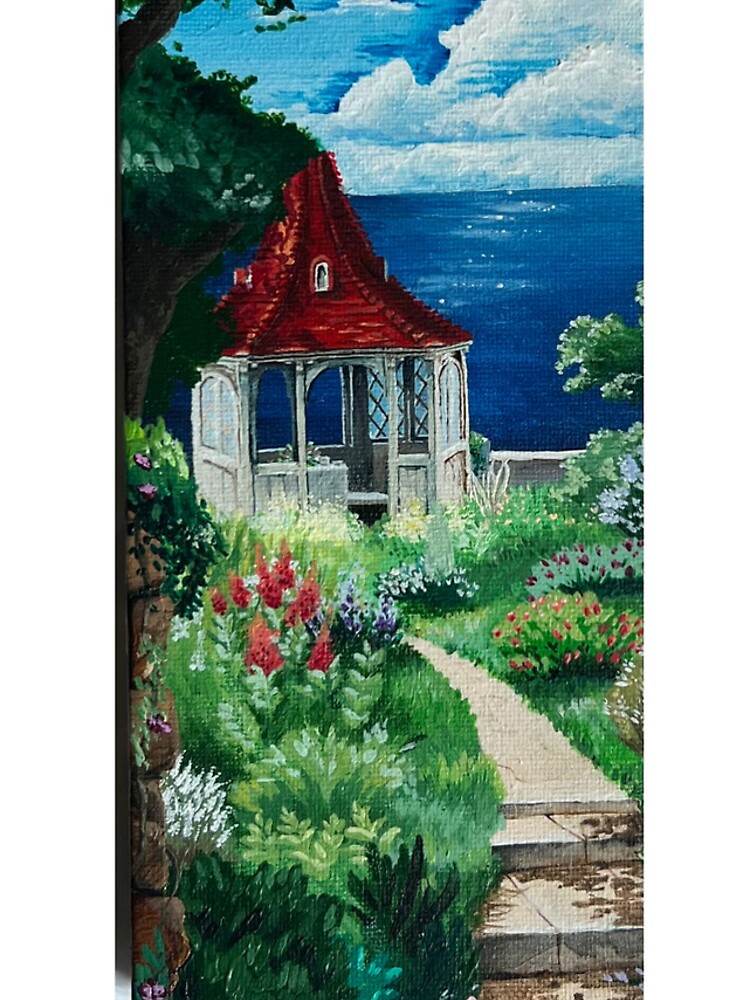 Garden from Porco Rosso in Nicker poster colors. : r/Gouache