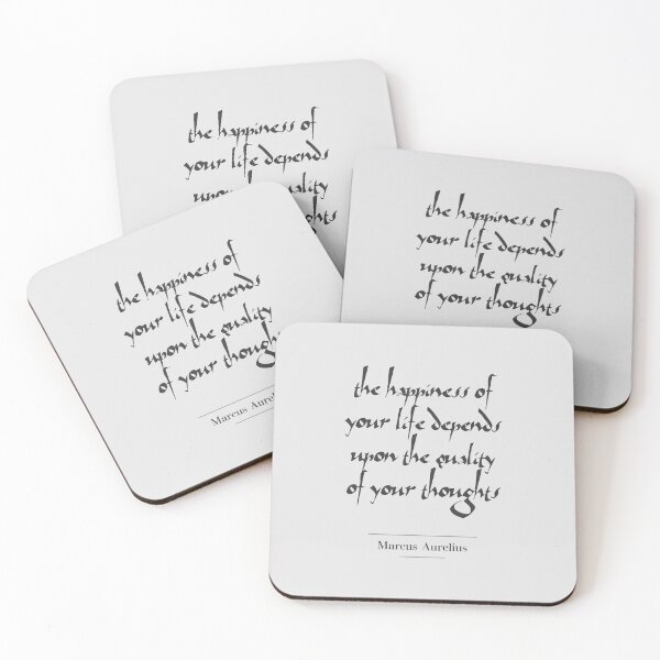 Item preview, Marcus Aurelius - Stoic Caesar - The happiness of your life depends on the quality of your thoughts..- Stoicism  designed and sold by ArcFoundationCo.