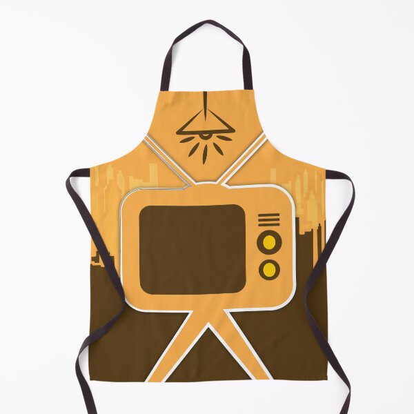 Item preview, Vintage television with retro city skyline designed and sold by drubdrub.