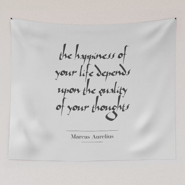 Item preview, Marcus Aurelius - Stoic Caesar - The happiness of your life depends on the quality of your thoughts..- Stoicism  designed and sold by ArcFoundationCo.