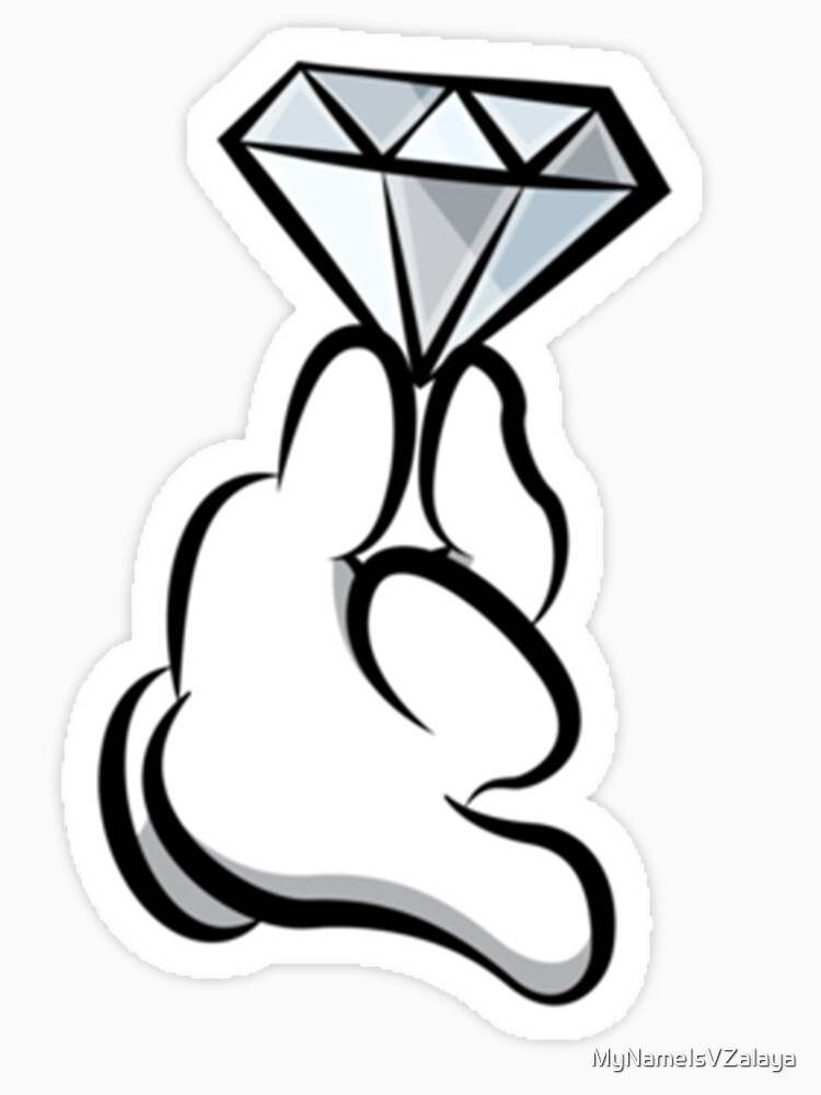 "Mickey Mouse Hand With Diamond" Tshirt by