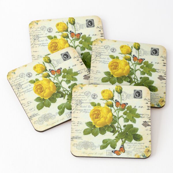 Item preview, Vintage yellow roses designed and sold by ibelieveimages.