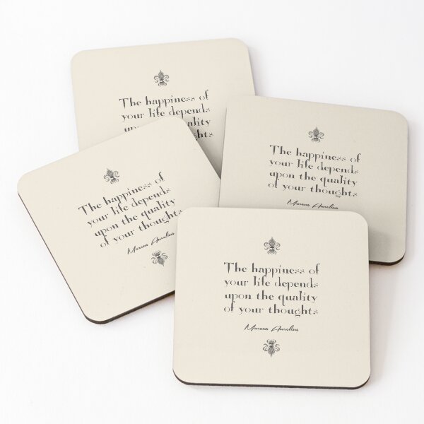 Item preview, Marcus Aurelius - Stoic Caesar - The happiness of your life depends on the quality of your thoughts..- Stoicism quote designed and sold by ArcFoundationCo.