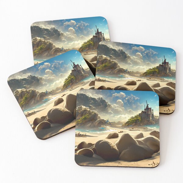 Item preview, Sand castle on the beach #1 | AI generated art designed and sold by MichelangeloAI.