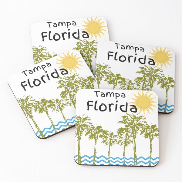 Item preview, Tampa Florida- palm tree designed and sold by BronikowskiART.