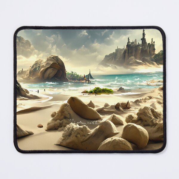Item preview, Sand castle on the beach #2 | AI generated art designed and sold by MichelangeloAI.