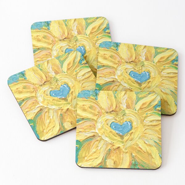 Item preview, Blue ans yellow Sunflower, Ukraine flower,  designed and sold by Marina Davidson.