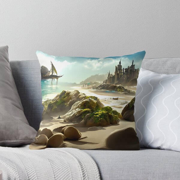 Item preview, Sand castle on the beach #3 | AI generated art designed and sold by MichelangeloAI.
