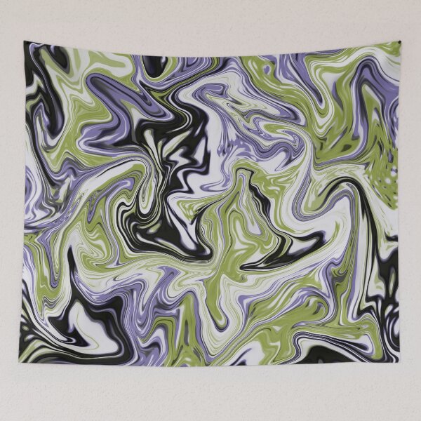 Aperçu de l'œuvre Liquid Marble Violet clair et vert créée et vendue par Ashlison.