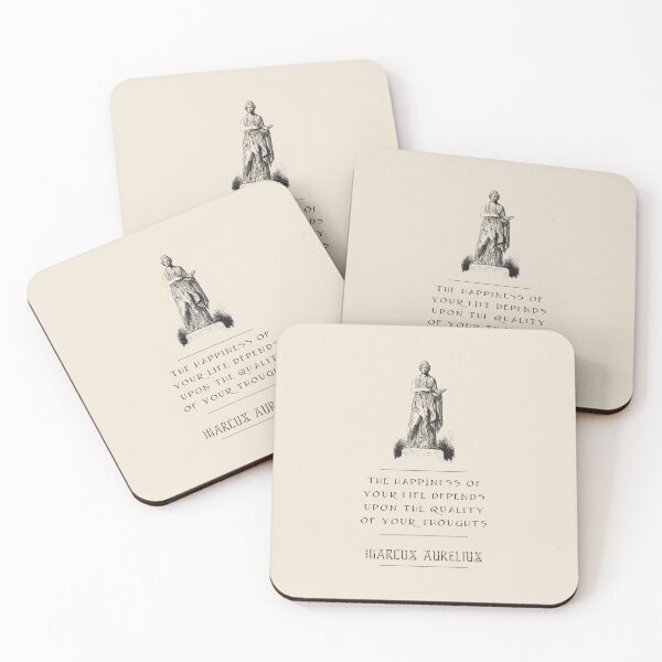 Item preview, Marcus Aurelius - Stoic Caesar - The happiness of your life depends on the quality of your thoughts..- Stoicism quote designed and sold by ArcFoundationCo.
