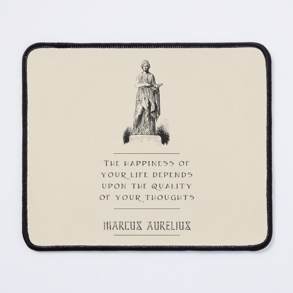Item preview, Marcus Aurelius - Stoic Caesar - The happiness of your life depends on the quality of your thoughts..- Stoicism quote designed and sold by ArcFoundationCo.