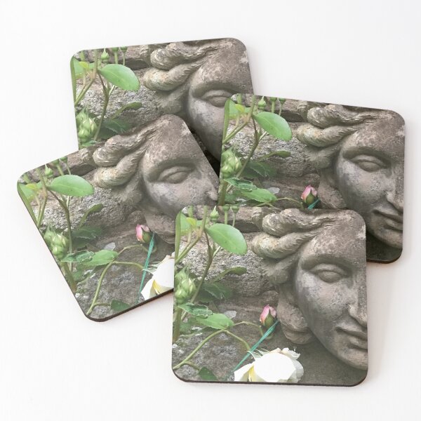 Item preview, English Country Garden Stone Lady Wall Mask designed and sold by KVDcreations.