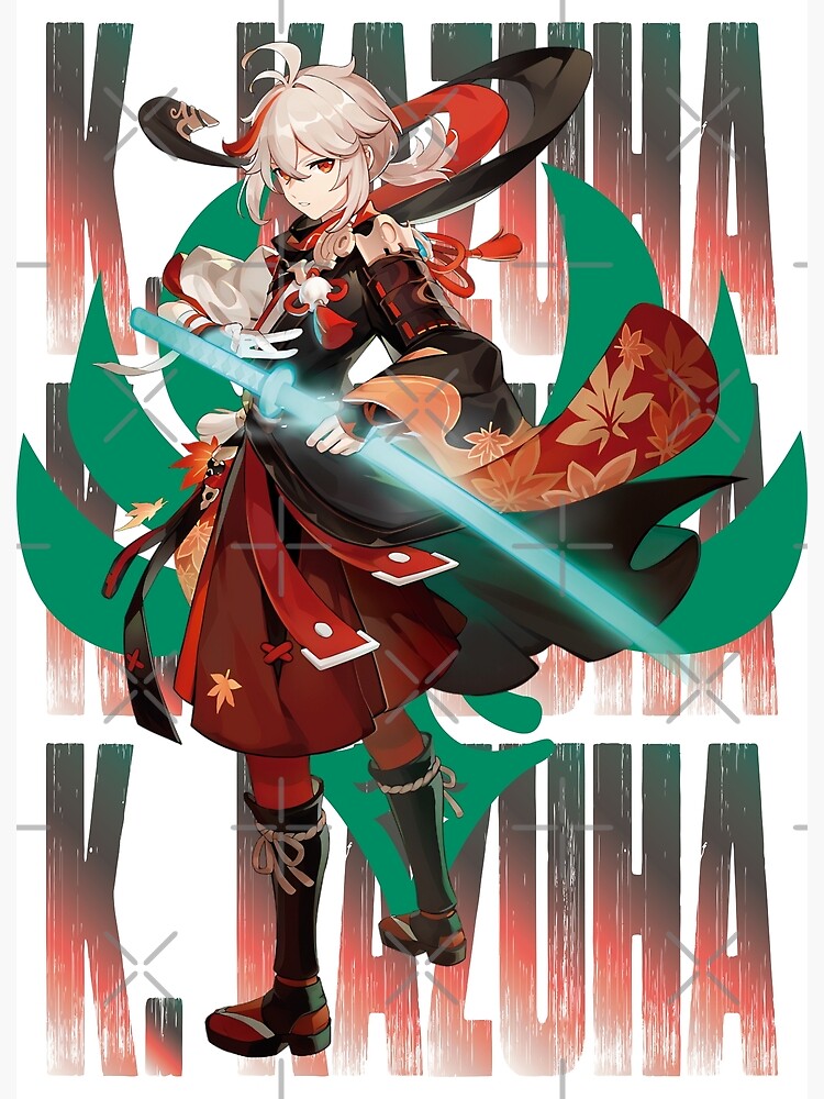 Genshin Impact Kazuha Poster For Sale By Maxwellyt Redbubble 