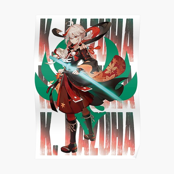 Genshin Impact Kazuha Poster For Sale By Maxwellyt Redbubble 