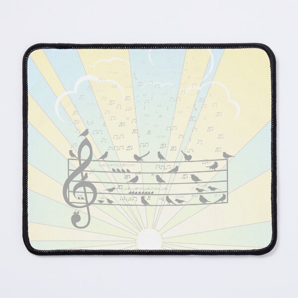 Item preview, Dawn Chorus Duvet - Birds Silhouetted With Music Manuscript designed and sold by kernowerno.