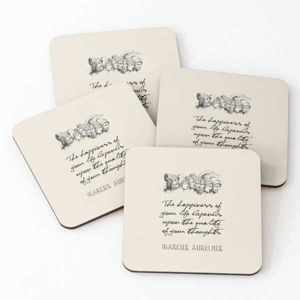 Item preview, Marcus Aurelius - Stoic Caesar - The happiness of your life depends on the quality of your thoughts..- Stoicism quote designed and sold by ArcFoundationCo.