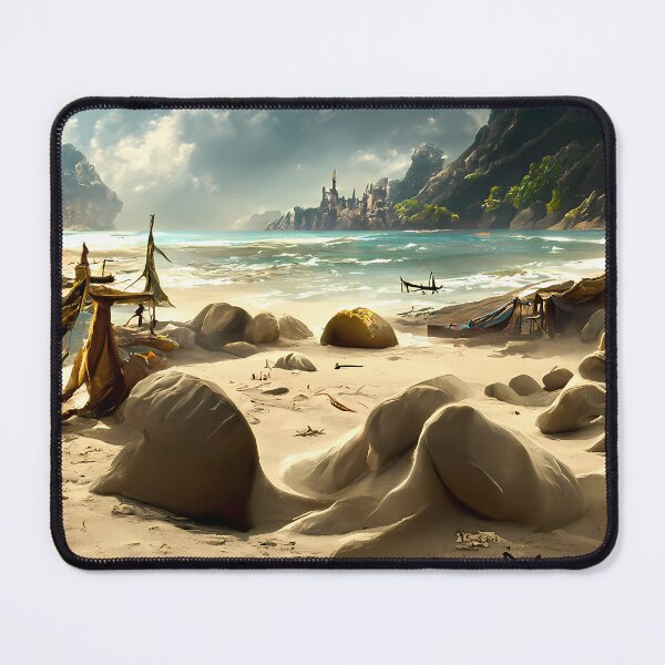 Item preview, Caribbean White sand beach #1 | AI generated art designed and sold by MichelangeloAI.