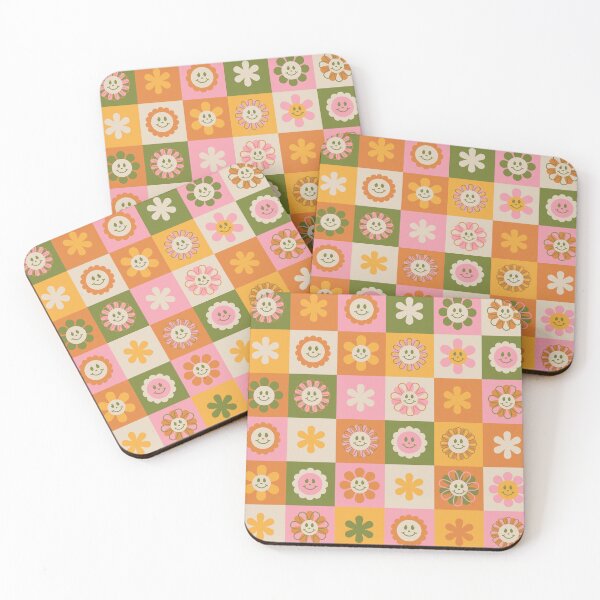 Item preview, Cheery Floral Checks designed and sold by latheandquill.
