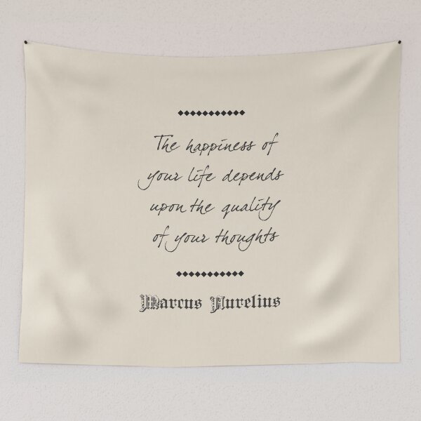 Item preview, Marcus Aurelius - Stoic Caesar - The happiness of your life depends on the quality of your thoughts..- Stoicism quote designed and sold by ArcFoundationCo.