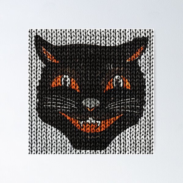 Halloween Black Cat PATTERN for Perler Beads or Cross Stitch 