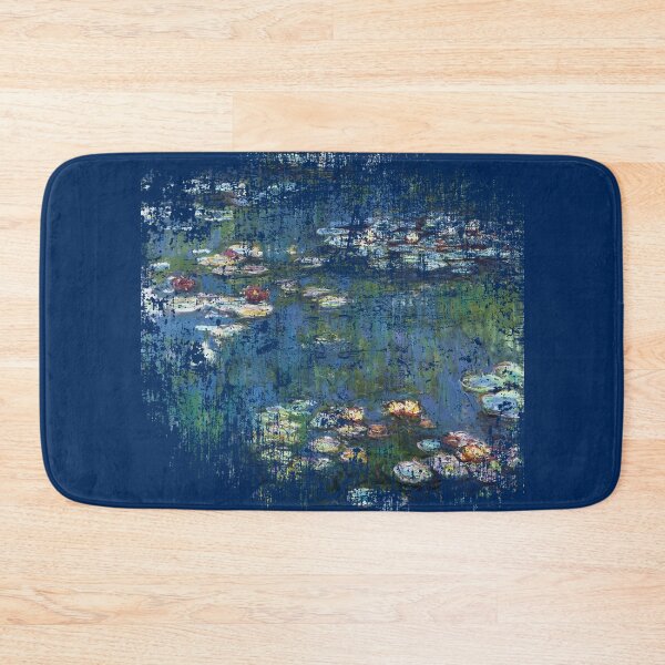 Item preview, MONET Water Lilies ULTRA DISTRESSED Effect Weathered Vintage Art designed and sold by Greenbaby.