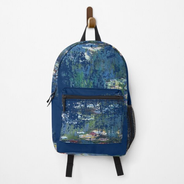 Item preview, MONET Water Lilies ULTRA DISTRESSED Effect Weathered Vintage Art designed and sold by Greenbaby.