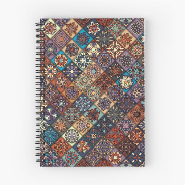 Item preview, Vintage patchwork with floral mandala elements designed and sold by Somberlain.