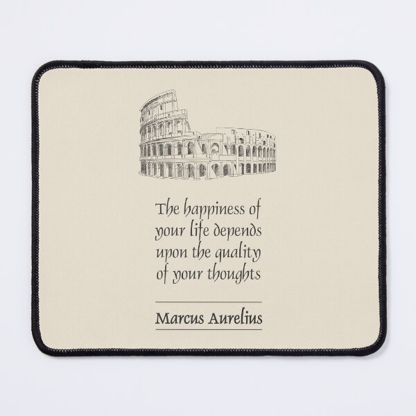 Item preview, Marcus Aurelius - Stoic Caesar - The happiness of your life depends on the quality of your thoughts..- Stoicism quote designed and sold by ArcFoundationCo.