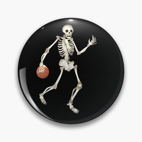 Item preview, Scary Skeleton Playing Basketball Sport Halloween  designed and sold by Med ing.