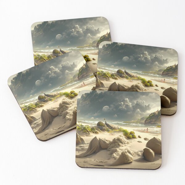 Item preview, Caribbean White sand beach #3 | AI generated art designed and sold by MichelangeloAI.
