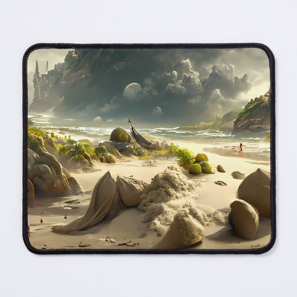 Item preview, Caribbean White sand beach #3 | AI generated art designed and sold by MichelangeloAI.