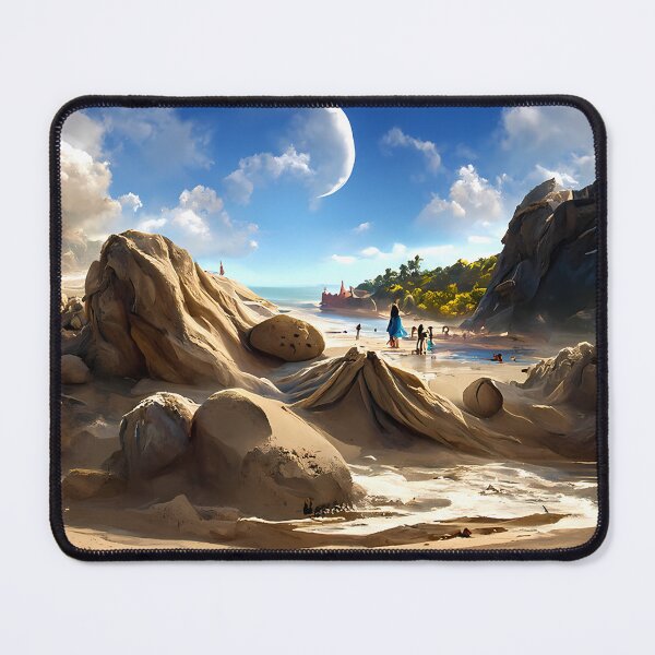Item preview, Caribbean White sand beach #4 | AI generated art designed and sold by MichelangeloAI.