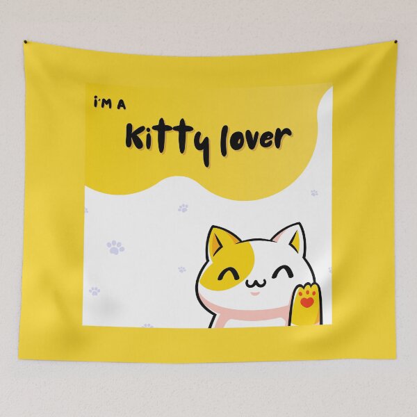 Item preview, I love kitty beautiful t-shirt design designed and sold by nirvanzentinal.