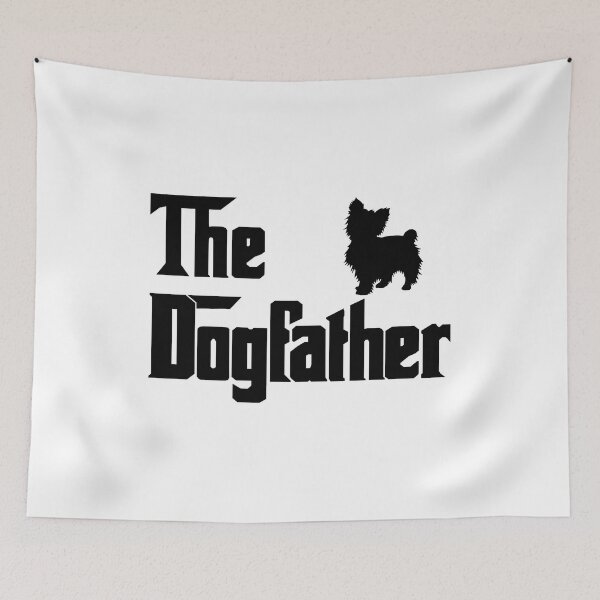 Item preview, The Dogfather Yorkshire terrier Funny Fun Cool Dog Owner Shirt, Cool Yorkshire terrier Dad owner Lovers Dog Father, Yorkshire terrier owner Christmas birthday gift designed and sold by xlnv.