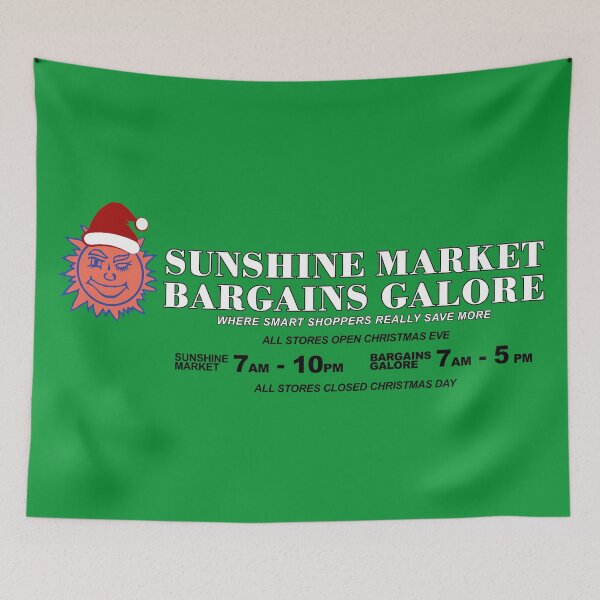 Item preview, Bargains Galore & Sunshine Market Christmas designed and sold by TeeArcade84.