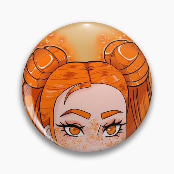 Item preview, pumpkin - twin bun orange designed and sold by Hardsara.