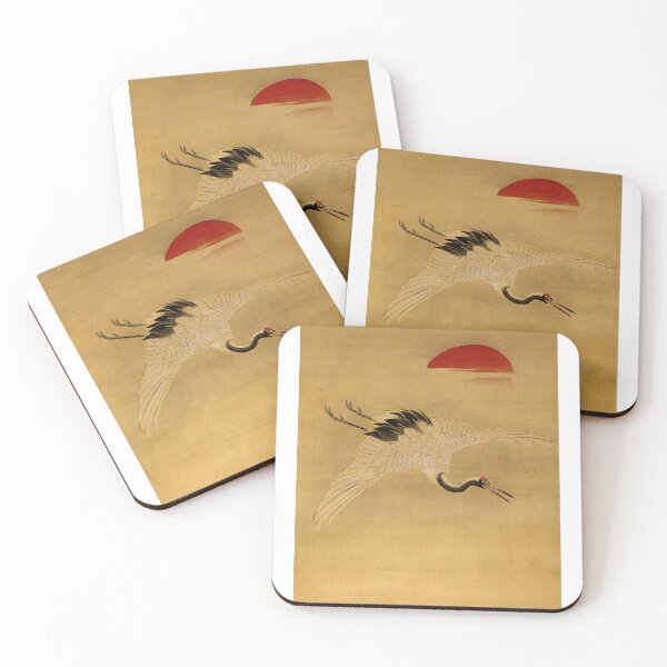Item preview, Crane, Tortoise, Pine, and Bamboo under a Rising Sun designed and sold by Ktwop.