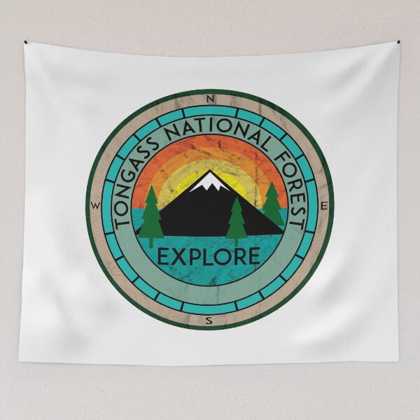 Item preview, TONGASS NATIONAL FOREST ALASKA HIKING CAMPING SKIING CAMPER MOUNTAIN BIKE designed and sold by DESTINATIONS DECAL.