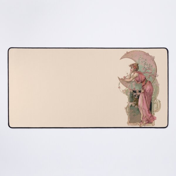Item preview, TAROTS/ LADY OF THE MOON WITH FLOWERS IN PINK designed and sold by BulganLumini.