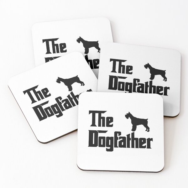 Item preview, The Dogfather Standard schnauzer Funny Fun Cool Dog Owner Shirt, Cool Standard schnauzer Dad owner Lovers Dog Father, Standard schnauzer owner Christmas birthday gift designed and sold by xlnv.