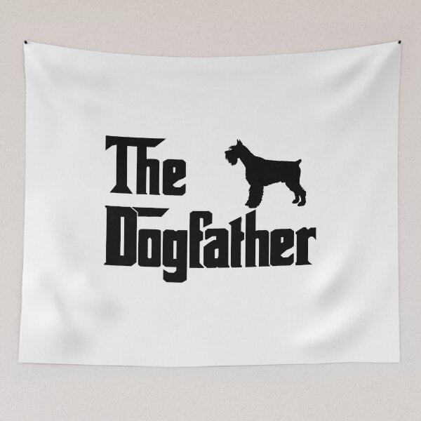 Item preview, The Dogfather Standard schnauzer Funny Fun Cool Dog Owner Shirt, Cool Standard schnauzer Dad owner Lovers Dog Father, Standard schnauzer owner Christmas birthday gift designed and sold by xlnv.