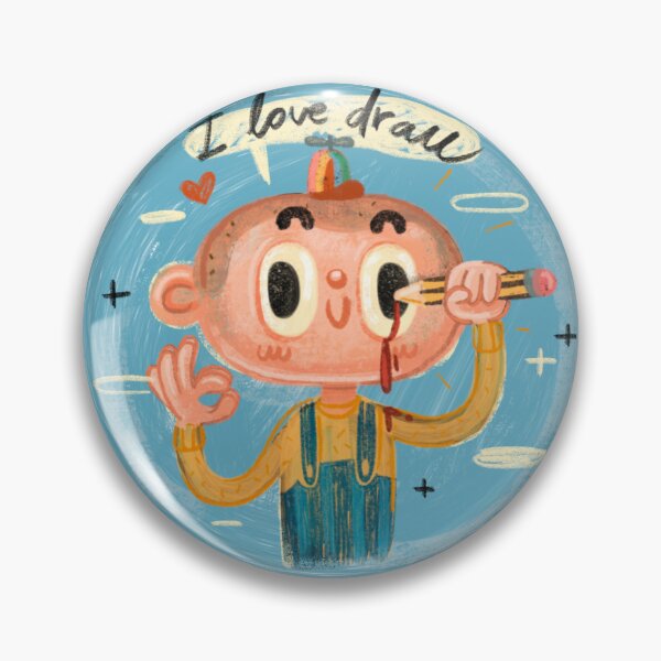 i love drawing Pin
