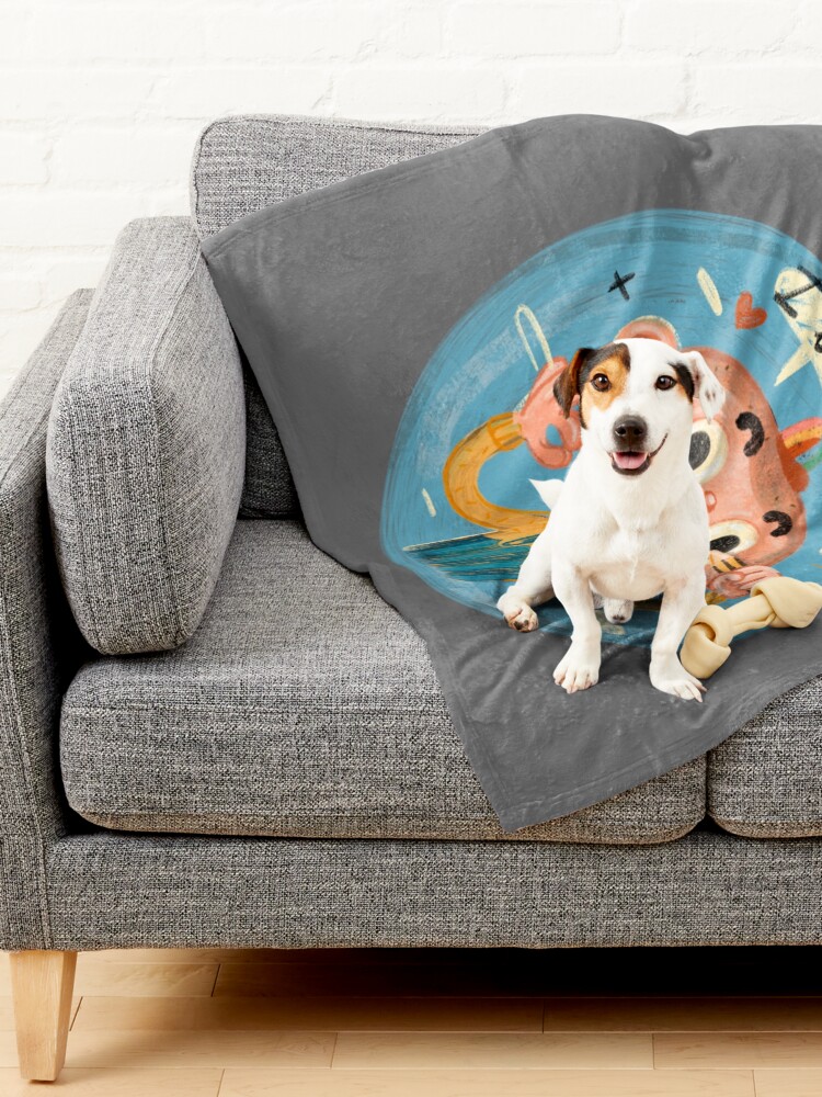 Alternate view of i love drawing Pet Blanket