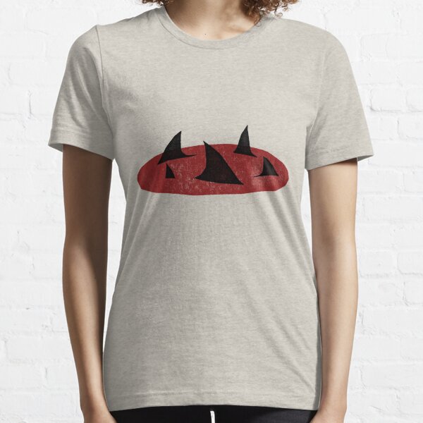 Vista previa del artículo con la obra «Imagina tiburones, nada con tiburones», diseñado y vendido por QlickDesign.