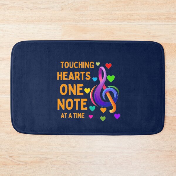 Item preview, Touching Hearts One Note At A Time The Best Teacher Orange Design designed and sold by BestTeacher.